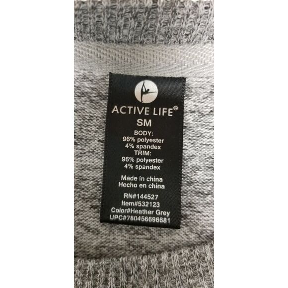 Active Life Women's Size Small S/M Pullover Zip Heather Gray Sweater - Picture 4 of 10